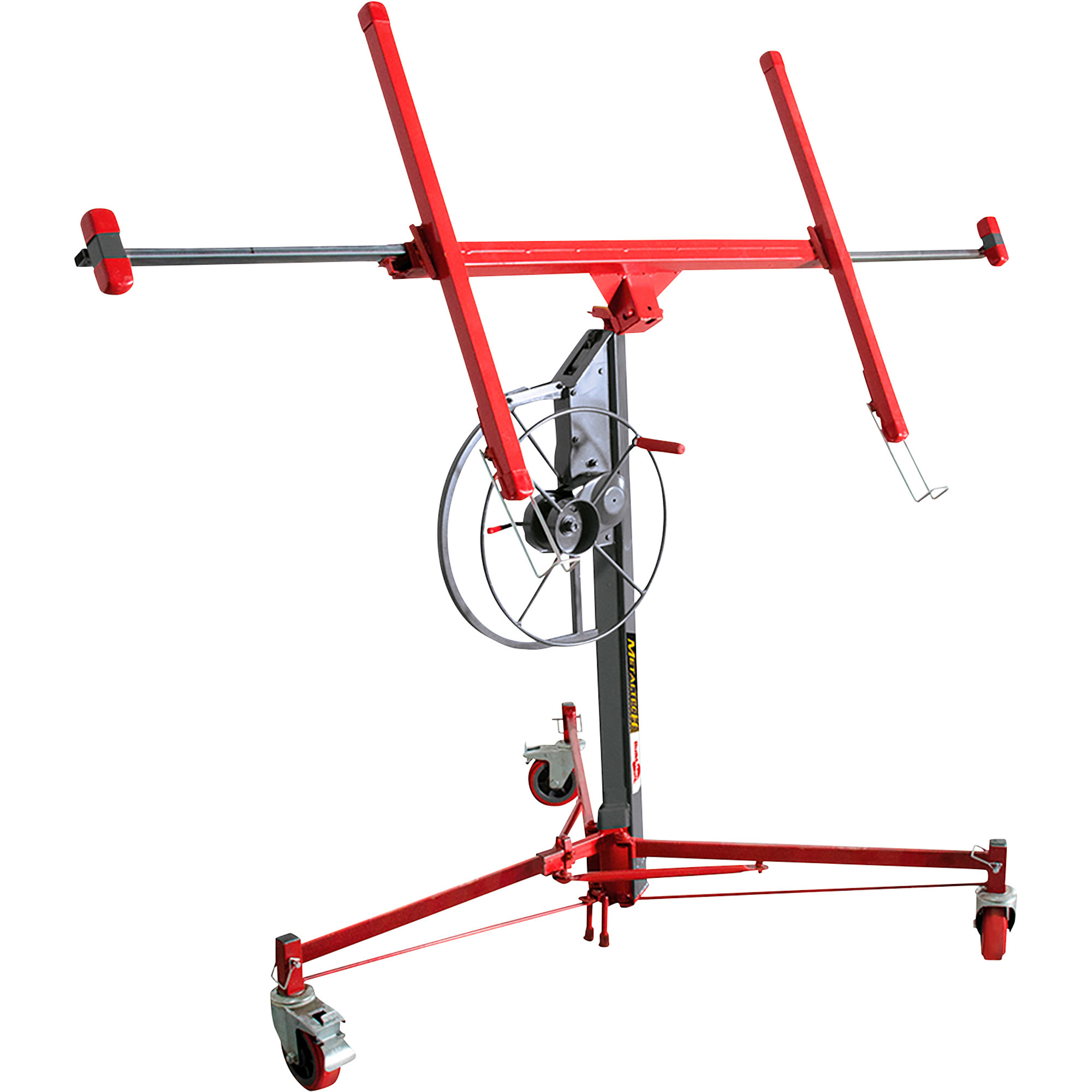 Metaltech Buildman PRO Grade Series Drywall and Panel Lift, 200-Lb. Capacity, 14 1/2ft. Lift, Model# I-BMDPL